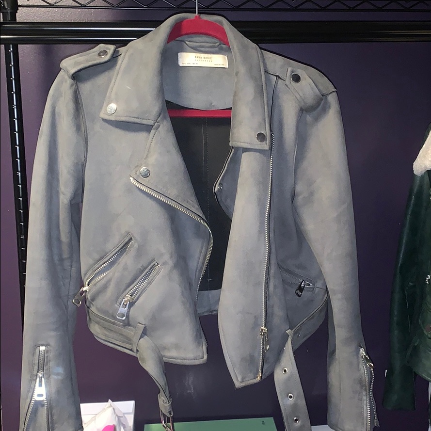 Suede Gray Fall Jacket